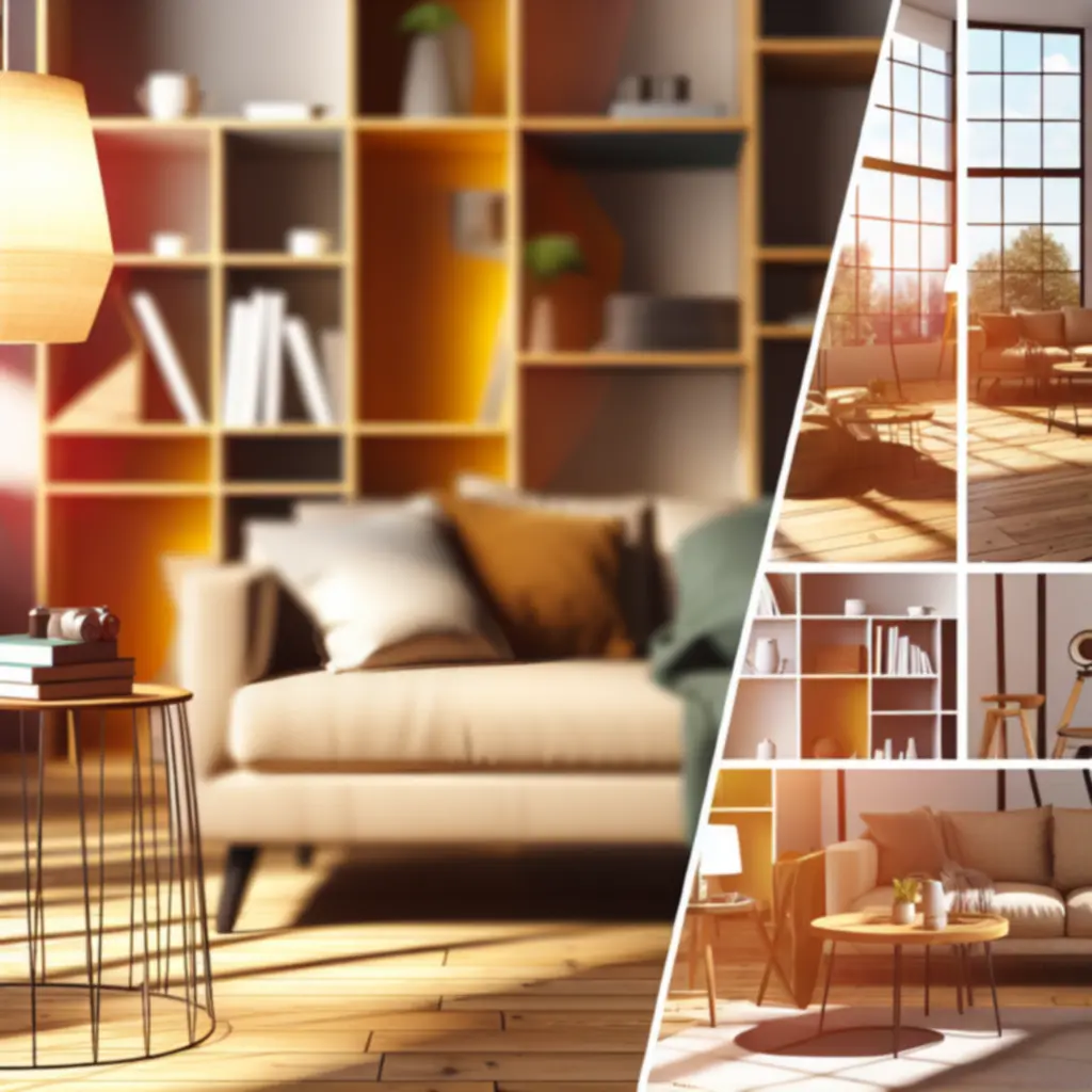 Rzeczywista aranżacja salonu klienta Domfurnex z nowoczesną sofą i stolikiem kawowym.