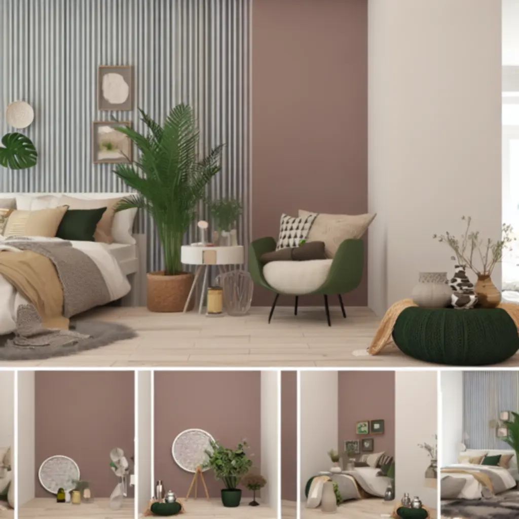 Zestaw inspiracji aranżacyjnych sypialni Domfurnex